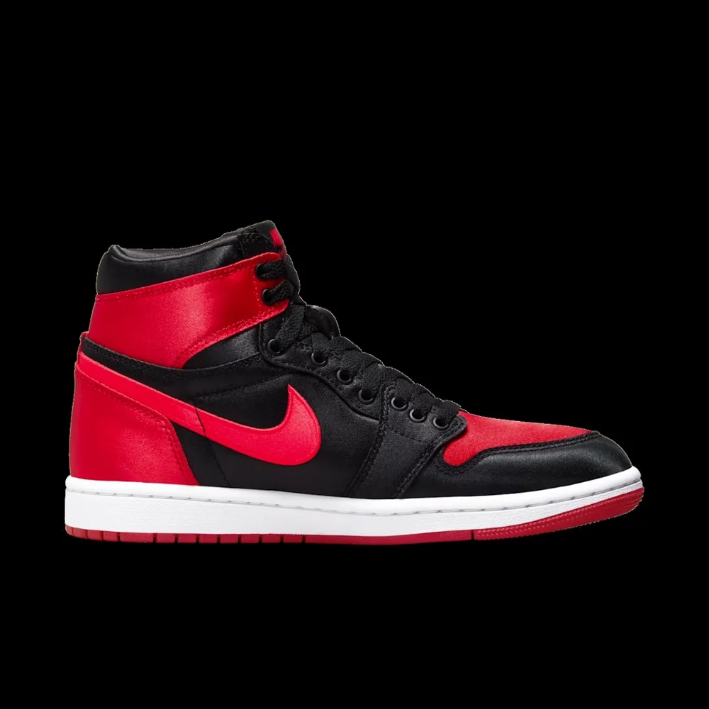 Air Jordan 1 High OG 'Satin Bred' Black Red
